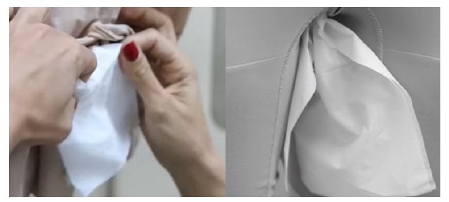 tucking of tissue on spanx